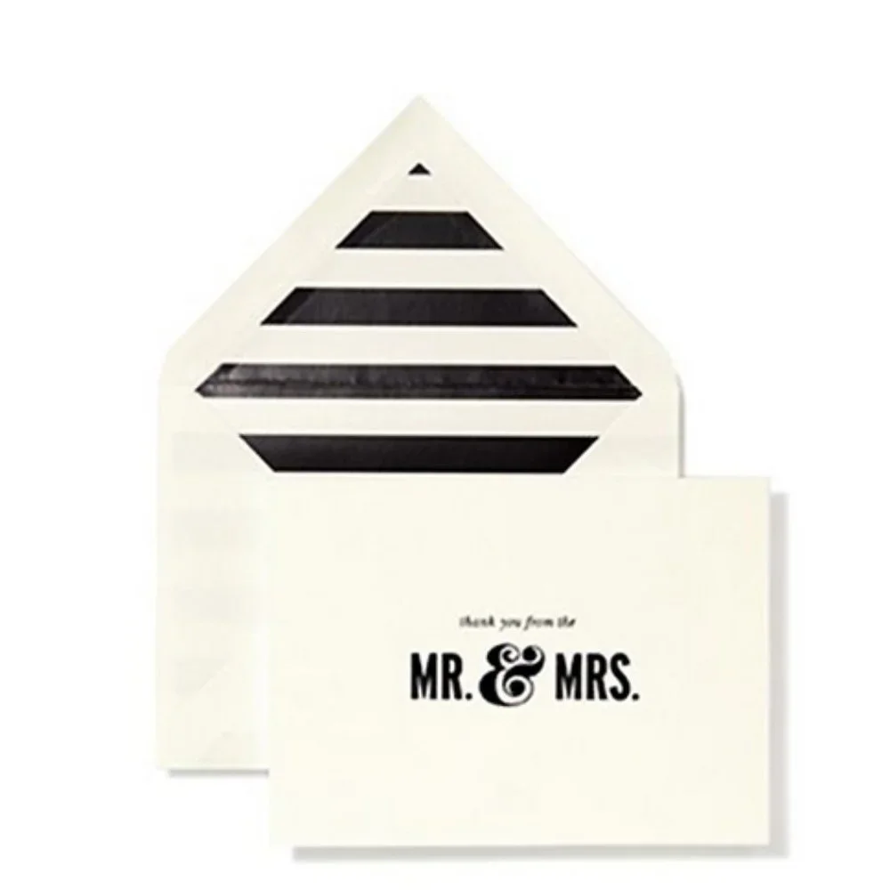 KATE SPADE Thanks from the Mr. & Mrs. Card Set